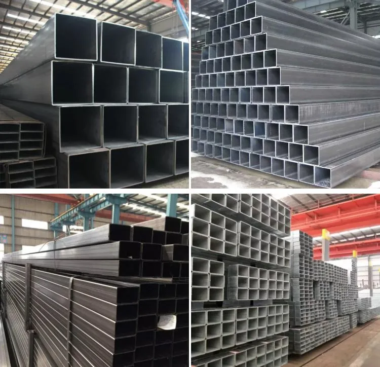 Hot Rolled Carbon Steel Sq Tube 75X75mm A36 Mild Steel Profile Ms Rectangular Tube Square and Rectangular Steel Pipe