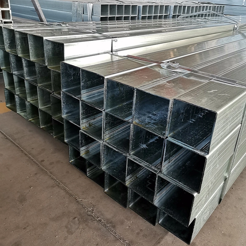 Hot/Cold Rolled Steel Hollow Tube Pipe Customize Hot Dipped Galvanized Ms Steel Square Tube Rectangular Steel Pipe for Industrial Building