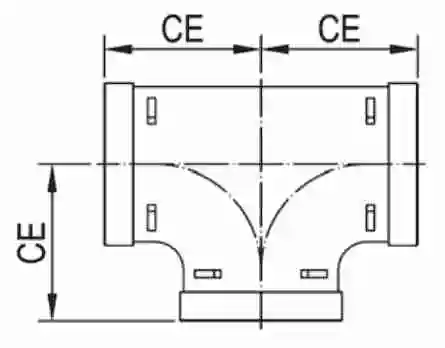 Fire Fighting Stainless Steel Pipe Coupling Grooved Tees Fitting