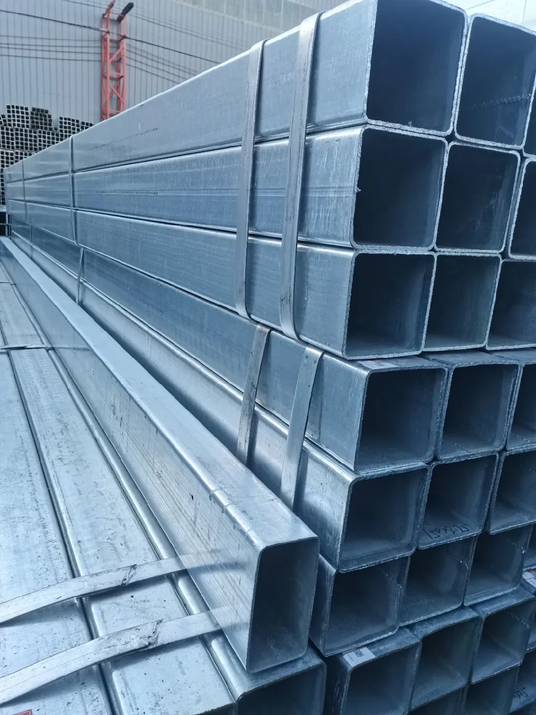 GB Q235 Ms Hot Dipped Galvanized Rectangular Square Steel Hollow Tubing