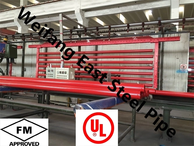 UL/FM ASTM A135 Sch40 Steel Pipe for Sprinkler Fire Fighting System