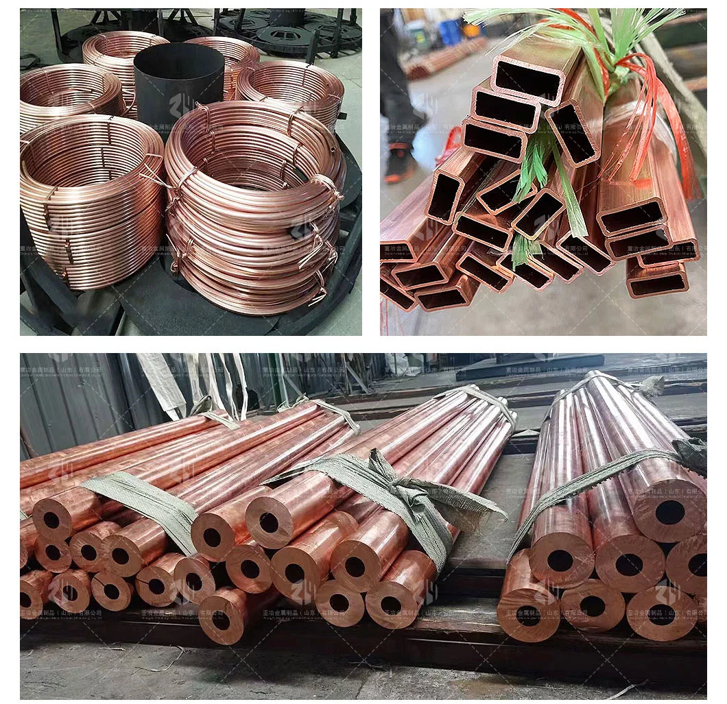 Spot-Supply Hollow-Round/Rectangle 20mm/25mm Mild/Stainless-Steel/Aluminum/Zinc C2400/Q235B/304 Tu2/H62/H59 99.99%Pure-3/8 Alloy Brass Copper Square Tube/Pipe