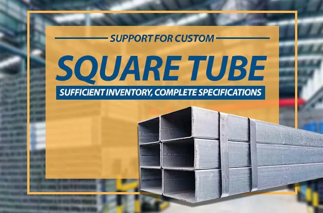 Wholesale Rectangular Welded Steel Pipes Square Tubing Galvanized Steeltube