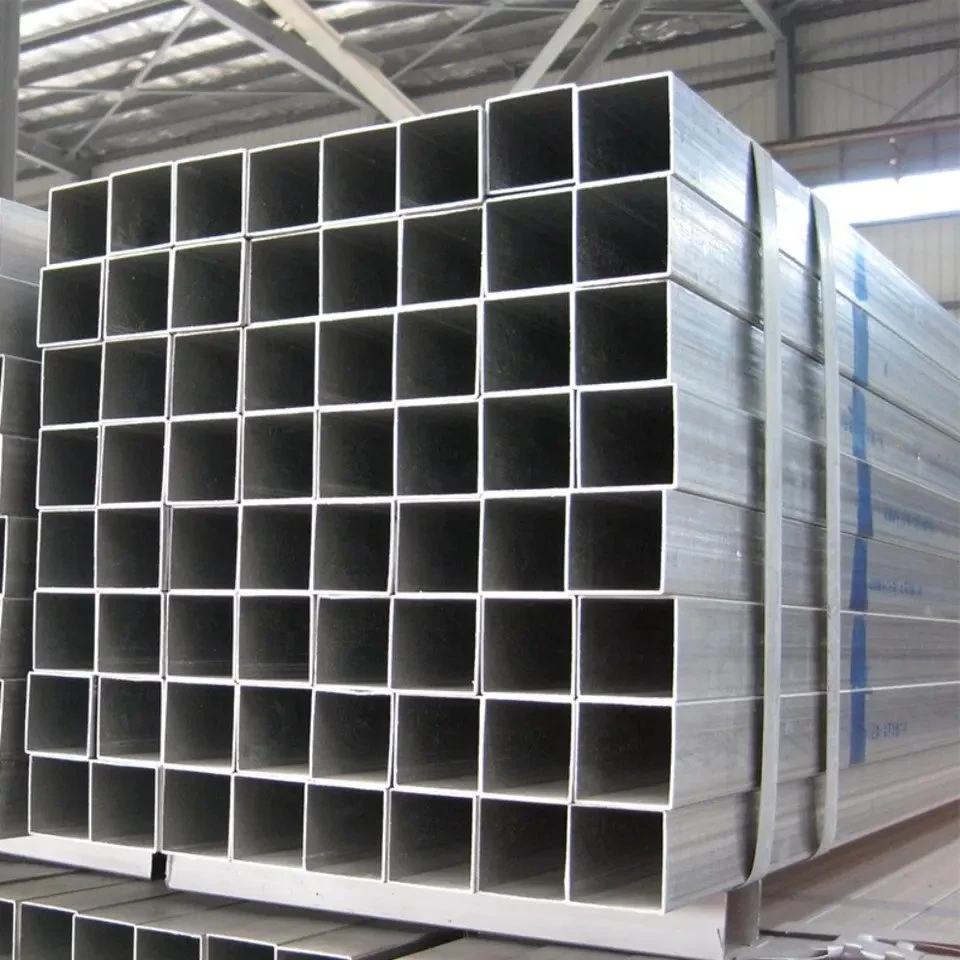 China Suppliers Galvanised Steel Box Section Galvanized Square Tube