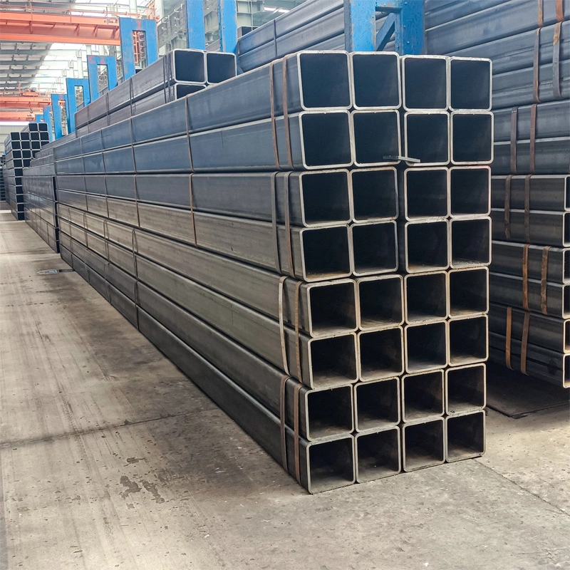 Factory Price Q235 ERW Black Rectangular Square Hollow Section Pipe