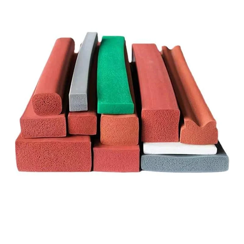 Spongy Silicone Rectangular Profiles Extrusion