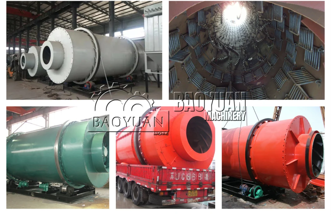 New Design Three Pass Rotary Drum Dryer Sand Drying System Production Line