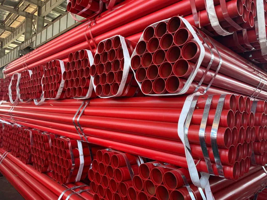 Carbon Steel ASTM A795 A53 Grade B Grooved ERW Fire Pipes