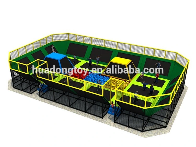 High Quality Adult Exercise Commercial Rectangle Indoor Trampolinepark