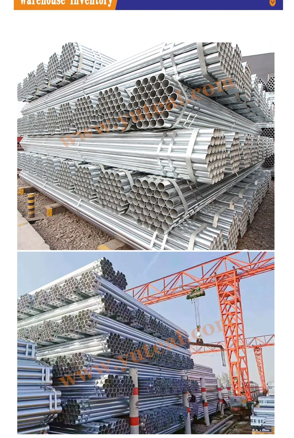 High Quality Hot Sale ASTM Standard Sq Cr22 (230) , Sq Cr22 (255) , Sq Cr40 (275) , Sq Cr50 (340) Low Carbon Hot DIP Galvanized/Carbon Tube