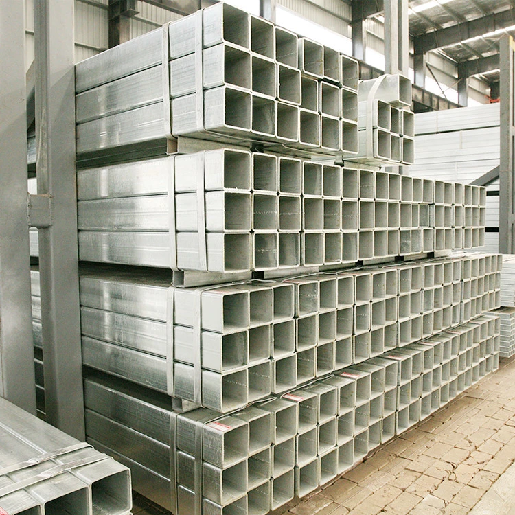 50X20 Galvanized Rectangular Steel Pipe, Pre Galvanised Square/Rectangular Hollow Section