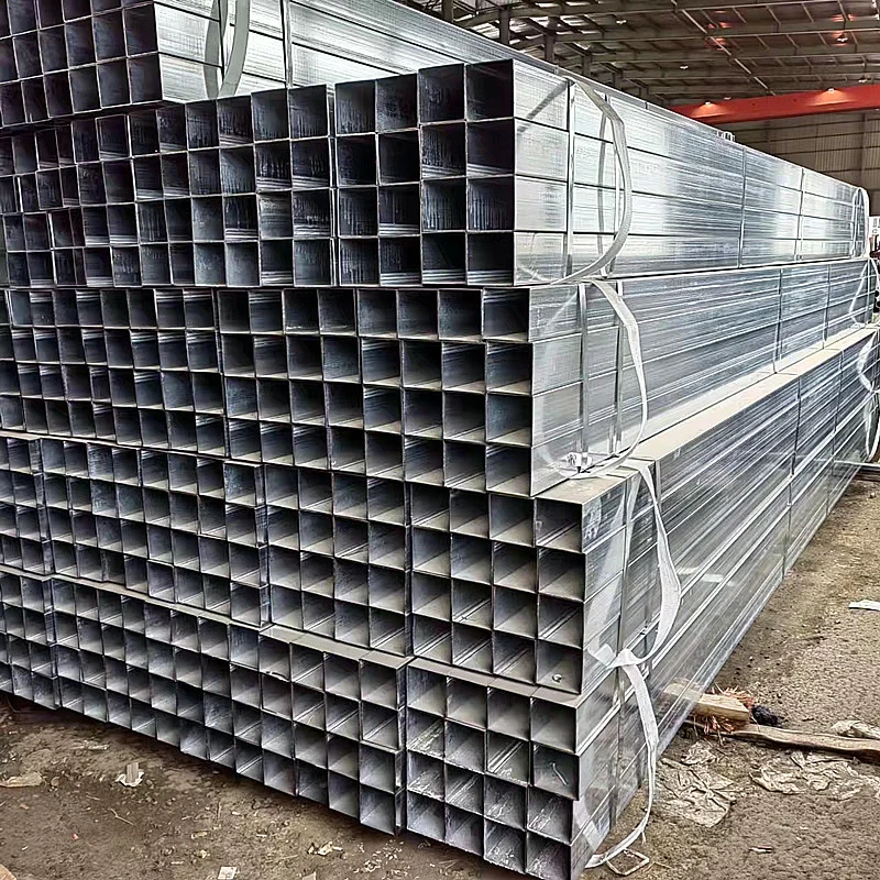 Schedule 40 Galvanized Rectangular Pipe 30mm X 30mm Hot DIP Galvanized Steel Pipe / Gi Pipe Pre Galvanized Steel Pipe Gi Square Pipe Metal Material Galvanized