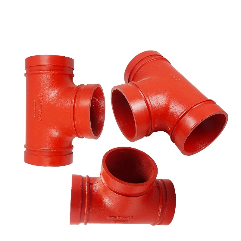 FM Approved Mechanical Fire Fighting Ductile Cast Iron Grooved Flexible Coupling Pipe Fittings