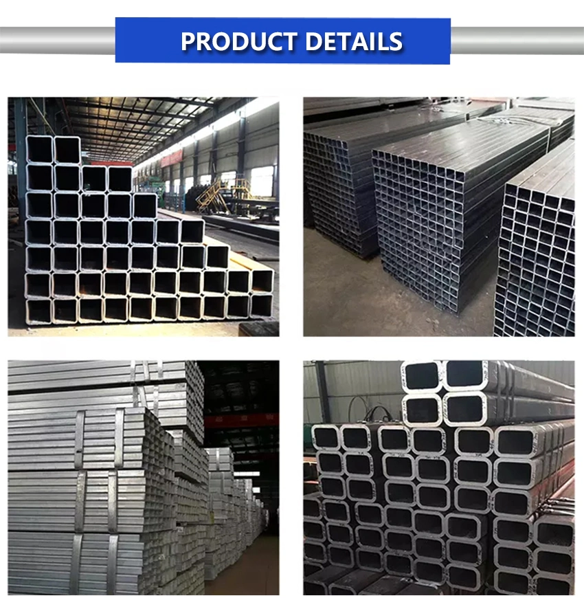 Factory Directly Supply 75X75 Tube Square Pipe/Galvanised Steel Square Tube/Square Top Lip Gloss Tubes