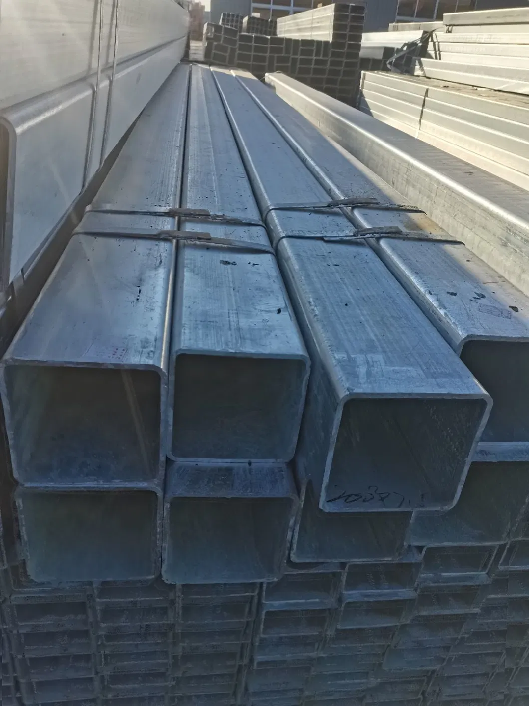 GB Q235 Ms Hot Dipped Galvanized Rectangular Square Steel Hollow Tubing