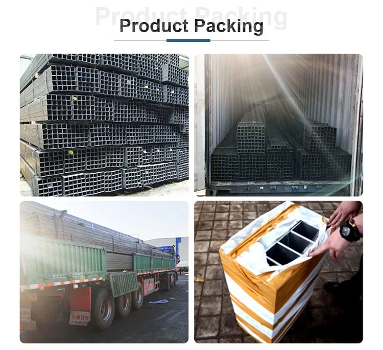 15*15mm Galvanized Square/200*400mm Rectangular Steel Pipe/Tube ASTM A500 Gr.a Gr.B Q195 Grade B Ss330 SPHC S185 Q345 Ss500 St52 Gi Shs Iron Black Painted Tube