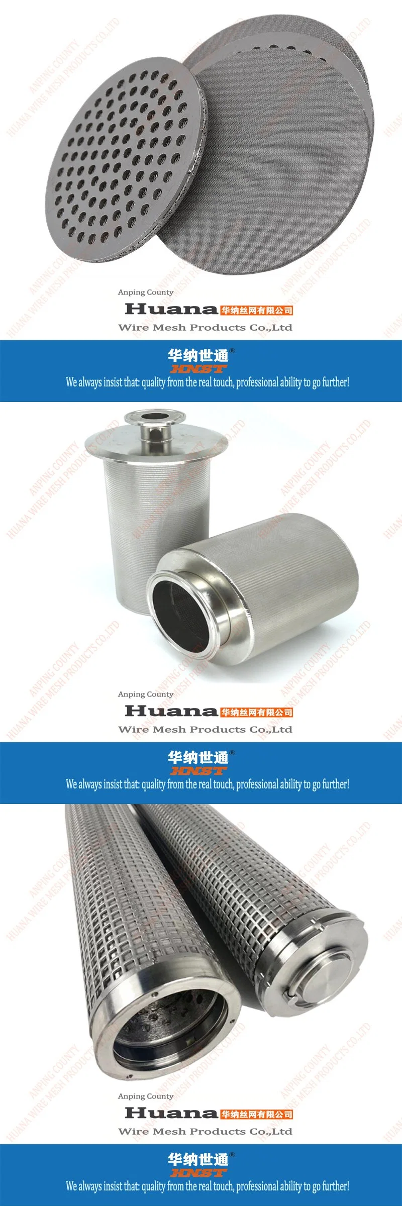 Customized SS304 Stainless Steel Sintered 316 Gas Filter Tube