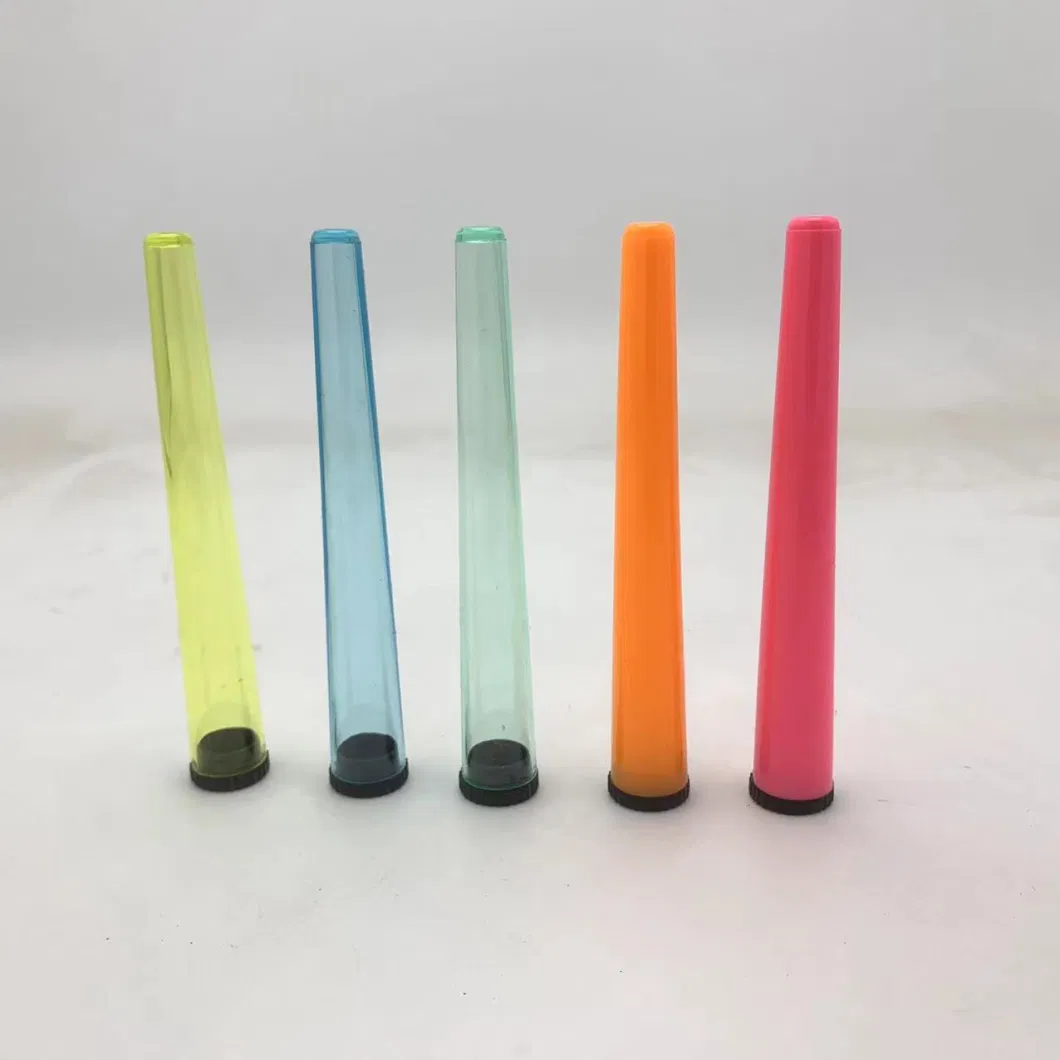 Pink Plastic Joint Holder Custom Logo Smell Proof Tobacco Cone Smoking Single Joint Holder Tube