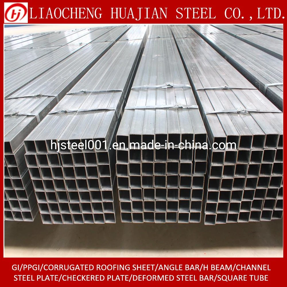 Mild Carbon Square Steel Tube Price Per Kg Galvanized Steel Hollow Section