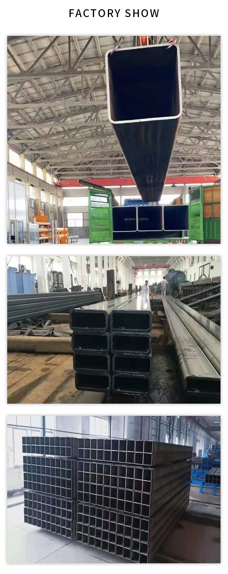 Welded Iron Pipe ASTM A500 Black Square Steel Tube