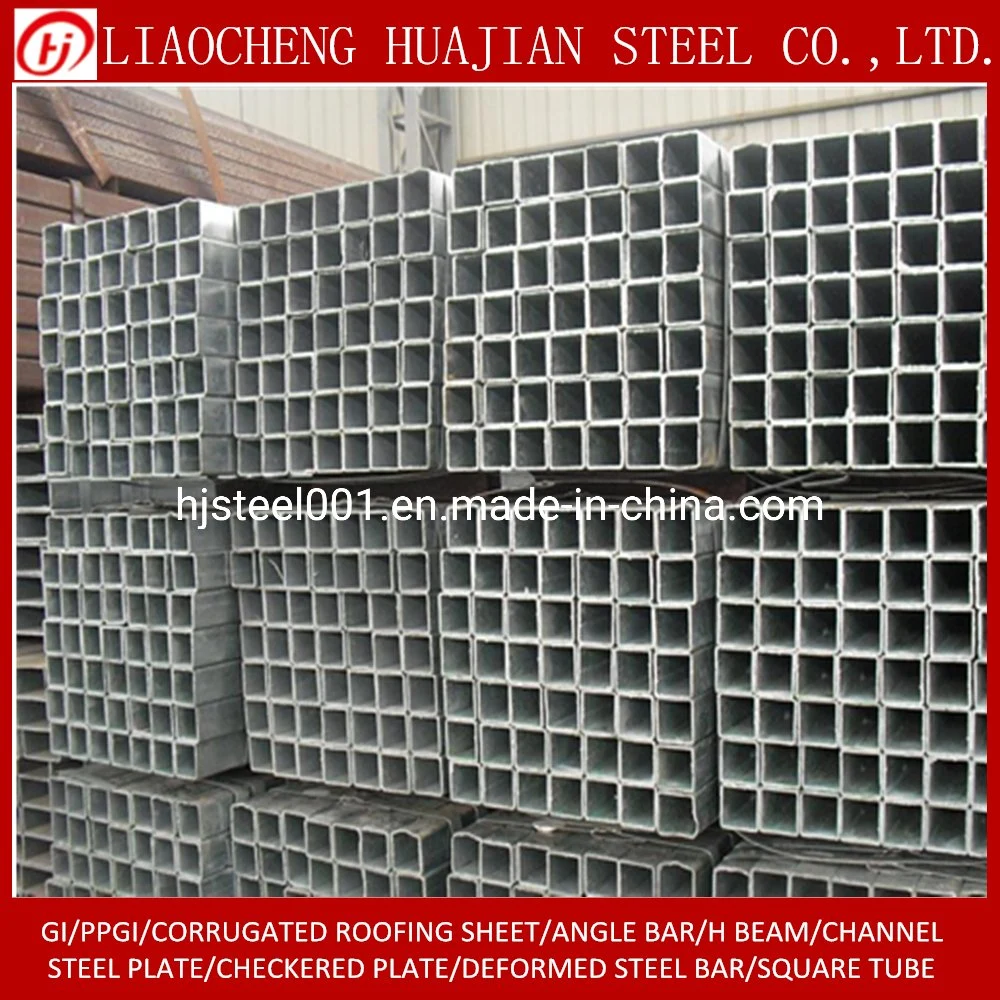 Mild Carbon Square Steel Tube Price Per Kg Galvanized Steel Hollow Section