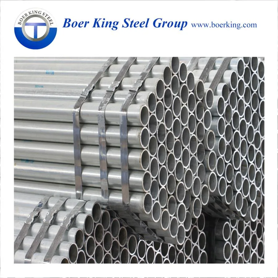 ASTM A36 500 Q345 Q235 Round Galvanized Steel Pipe Price Gi Zinc Round Tube Pre Galvanized Steel Pipe