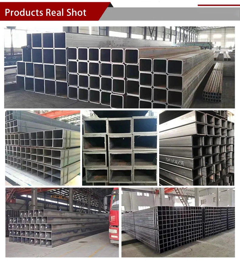 ERW Shs 10X10 100X100 Square Iron Construction Steel Tube Supplier Ms Square Hollow Section