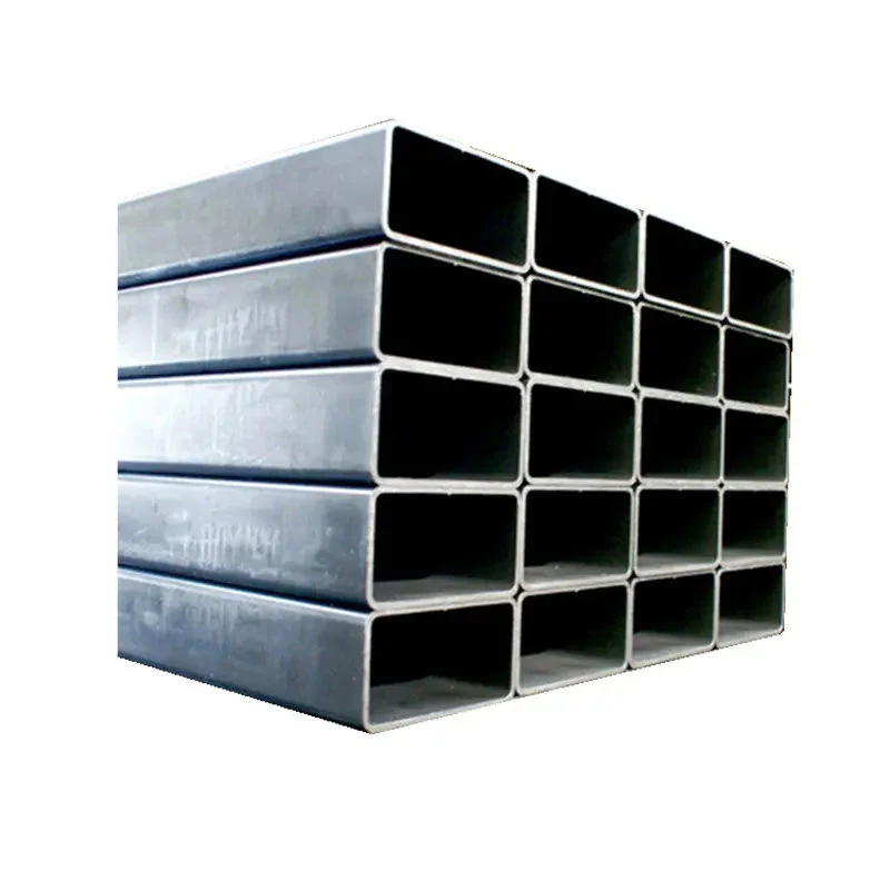 ERW A36 Q235 Low Carbon Steel Tube Structural Tubes Rectangular Galvanized Square Pipe for Construction Shipbuilding