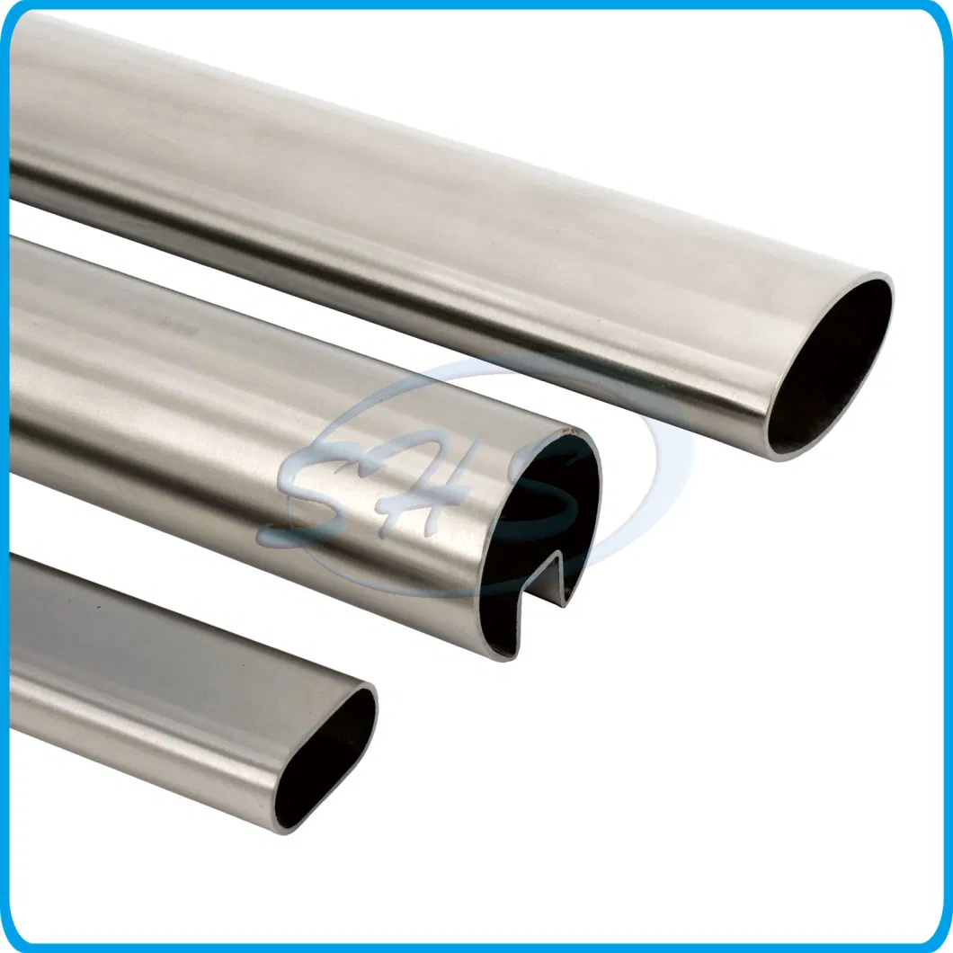 Stainless Steel Square Slotted Tube for Glass Railing