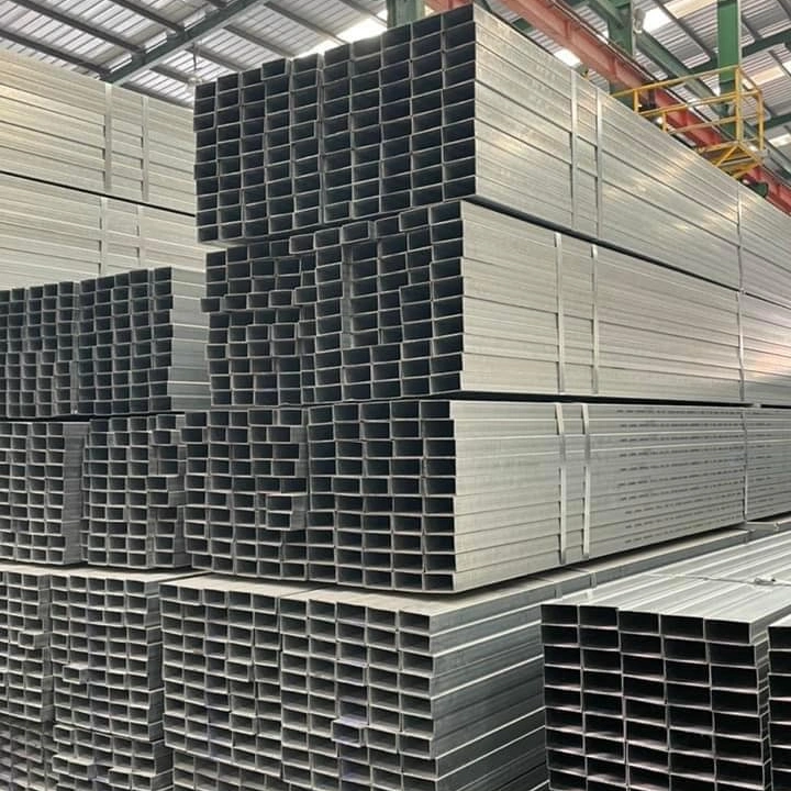 Galvanized Square Tube Thin-Wall Curtain Wall Construction Square Tube Q235B Spot Wholesale and Retail