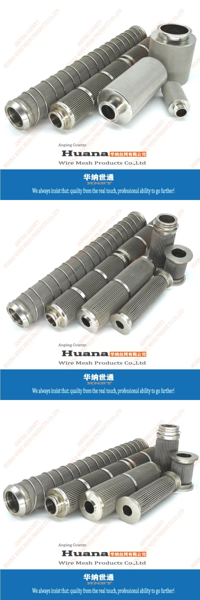 Customized SS304 Stainless Steel Sintered 316 Gas Filter Tube