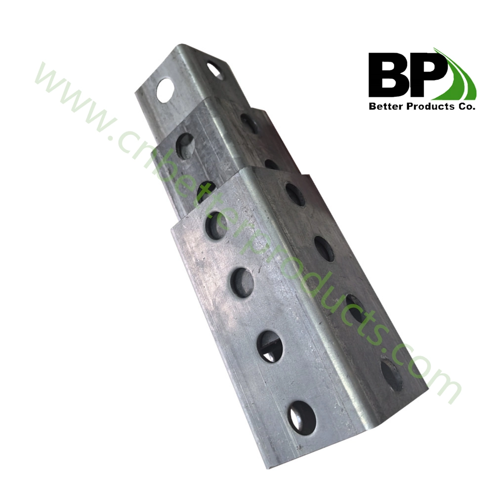 Square Sign Post 1.75&prime;&prime;x1.75&prime;&prime; Galvanized Metal Perforated Tube