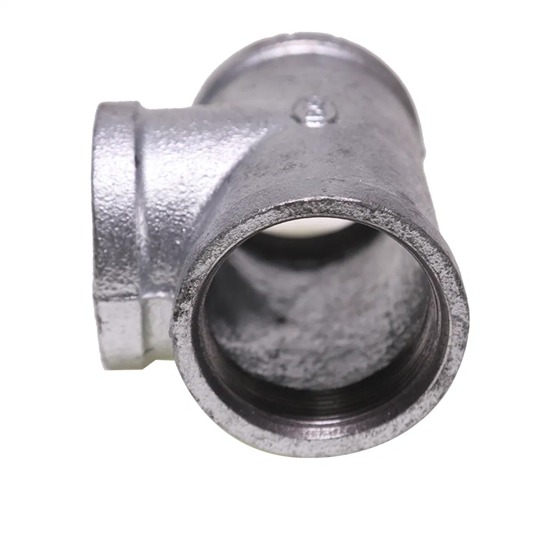 Manufacturer UL&FM Heavy Duty Galvanized Malleable Iron Pipe Fitting Tee