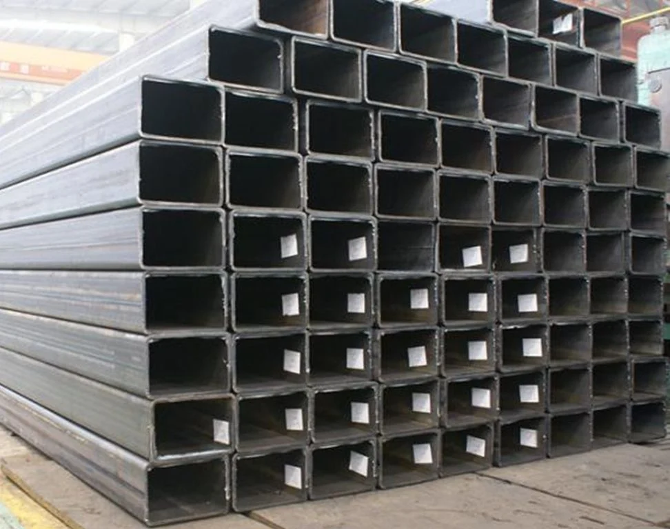 Q235B Q355b Black Hollow Section Carbon Steel Pipe Square Metal Tube