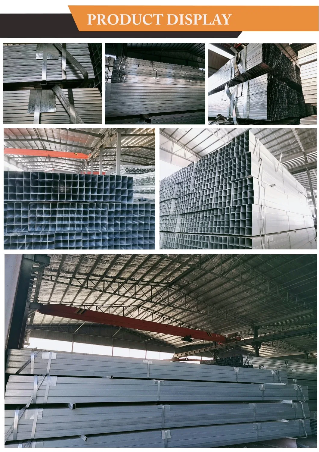 Square/Rectangular/Decoration/Building/Fence/Pre Galvanized Steel Pipe Tube