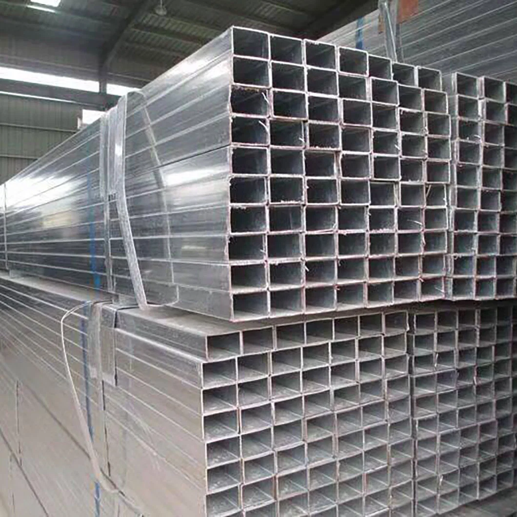 25*25 Square Tube Rectangular Square Tube Galvanized with Square Tube Thin Wall Galvanized Sheet Tube