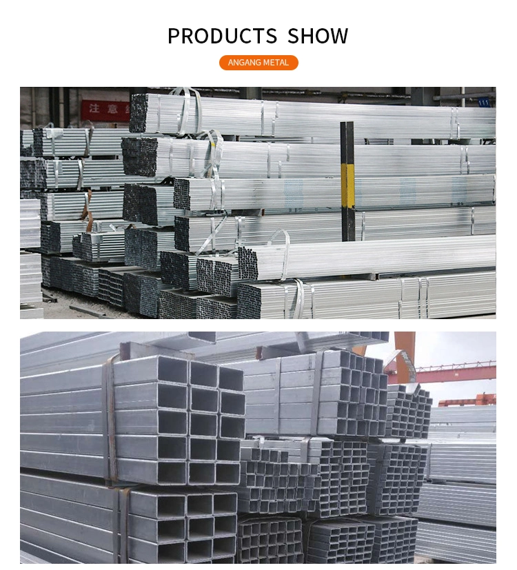 Famous Galvanized Steel Pipe 4 Inch Thin Wall Galvanized Square Steel Tube