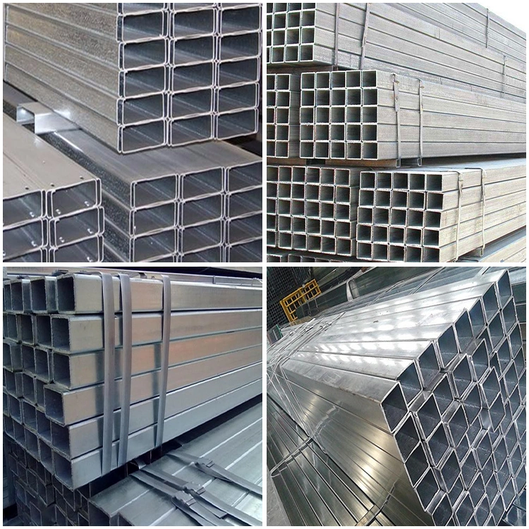 Q235 ASTM A36 40X40 Galvanized Square/Rectangular/Rhs/Shs/Decoration/Building/Fence/Pre Galvanized Steel Pipe Hot Dipped Gi Steel Tube