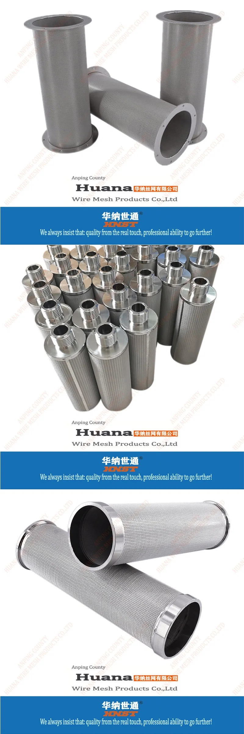 Customized SS304 Stainless Steel Sintered 316 Gas Filter Tube