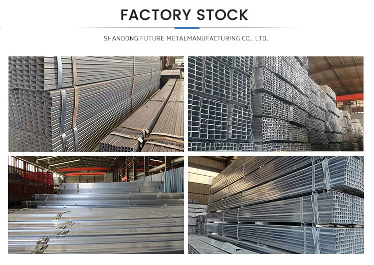 100X100 50X50 25X25 Galvanized Square Tubes /Quare Tubing Galvanized/ 4 X 4 Inch Galvanized Square Steel Tube Price