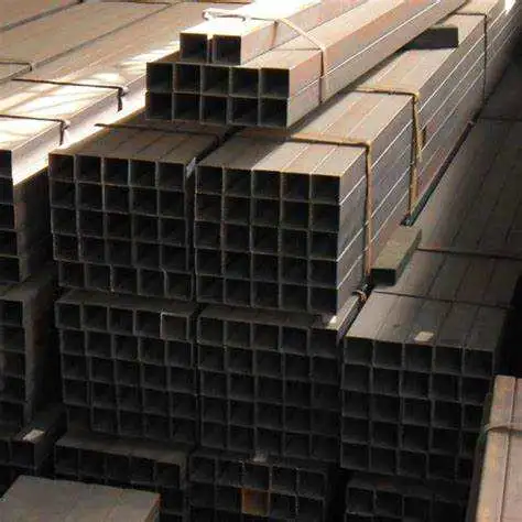 Square ERW Welded Low Carbon Pipe Black Square Hollow Steel Tube Sizes Iron Price Per Ton