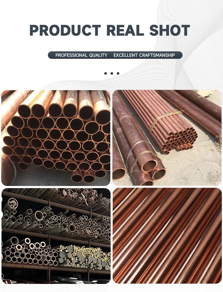 Straight Copper Tube Pipe Copper Tube for Medical Gas