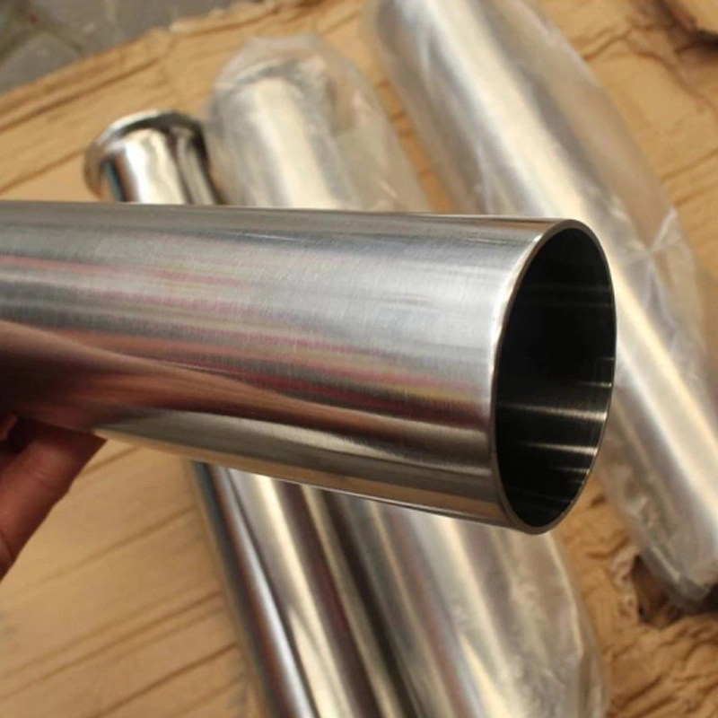 Mirror Polished Pipe Fitting Sanitary Stainless Steel Quick Installation Straight Tube