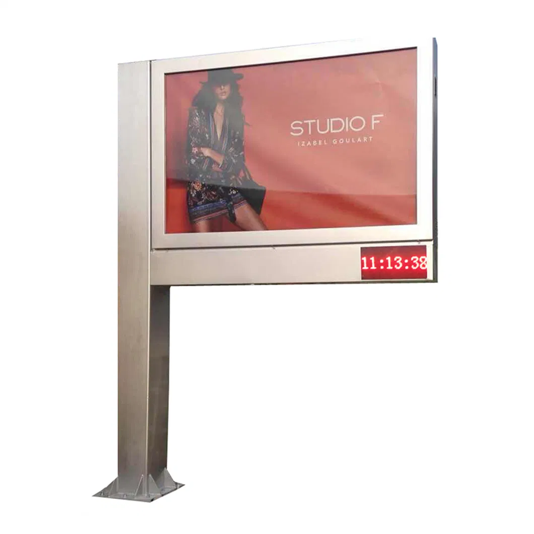 Advertising Player Double Sided Steel Outdoor Billboard Structure