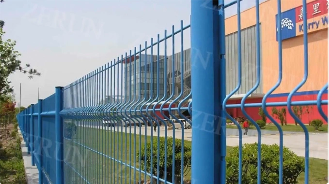 2023 Hot Sale Square Tube Iron 3D Welded Wire Mesh Fence for Airport