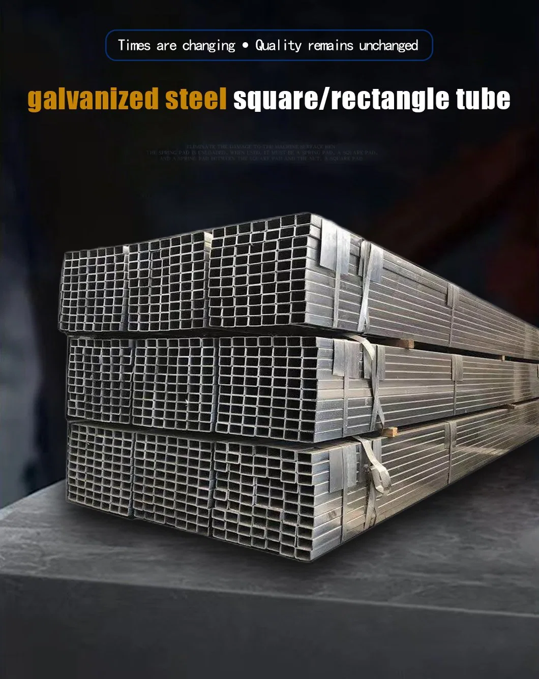 Galvanized Square Tube/Rectangular Tube Standard Length Size Can Be Customized ERW Welded Seamless Tube