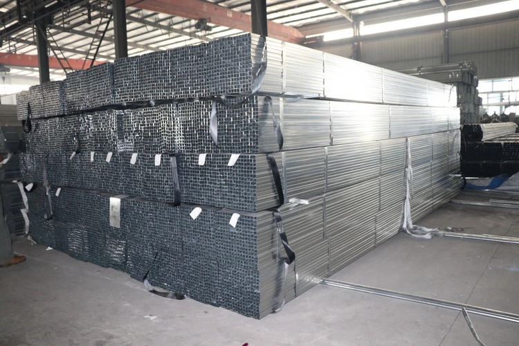 1 Inch Galvanized Square Iron Pipe, Square Tube Carbon Steel Pipe, Square Metal Tube