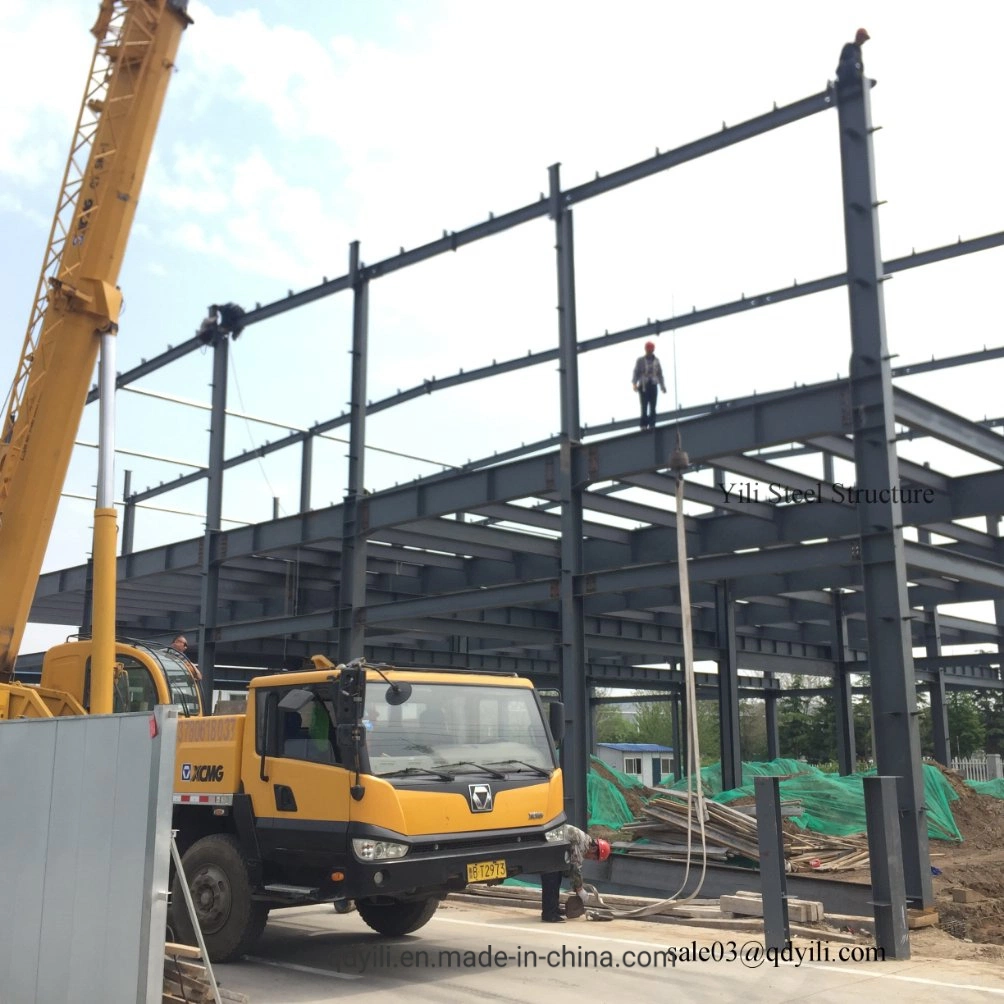 Standard Prefab House Construction Warehouse/Workshop/Hanger/Garage/Metal Frame Shed Steel Structure