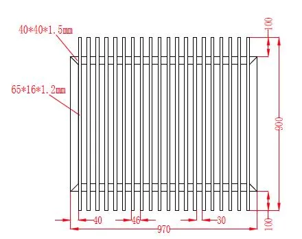 Square Pipe Wrought Iron Fence Aluminum Pool Fence