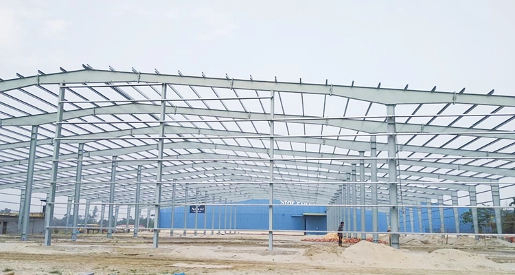 H-Section Low Cost High Strength Frame Steel Structure for Warehouse Workshop Hangar Garage